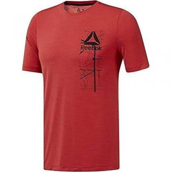 Reebok Wor Activchill Graphic SS Camiseta, Hombre, Cyan, L