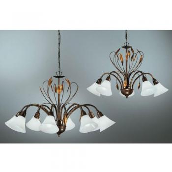 Lámpara colgante elegante CAMPANA de 5 luces
