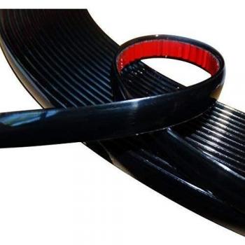 AERZETIX: 8mm 4.5mTira Adhesiva para Decoracion Colorado Negro para Auto transporta en Coche Moto