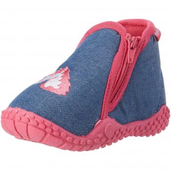 Zapatillas de casa Einhorn para niñas, azul denim y rosa oscuro, talla 22/23 EU