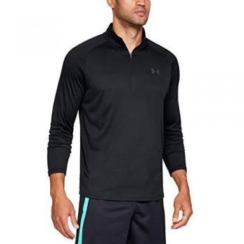 Under Armour Tech 2.0 Half-Zip Long Sleeve Men Black/Charcoal - Size L