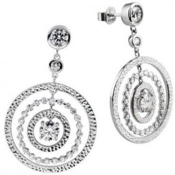 Diamonfire Cocktail - Pendientes de plata de ley con circonita