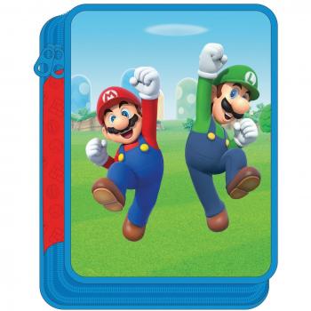 Estuche doble con cremallera de Super Mario Bros