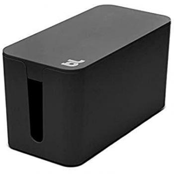 Bluelounge Cablebox Mini CBM-BL-EU - Caja organizadora de cables, 23,5 x 11,43 x 12,7 cm , Negro