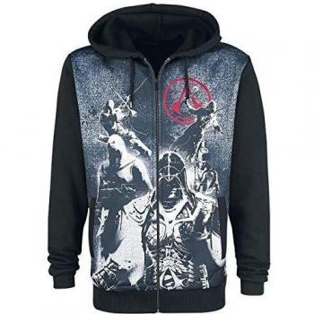Assassin's Creed Live By The Creed Sudadera capucha con cremallera multicolor XL