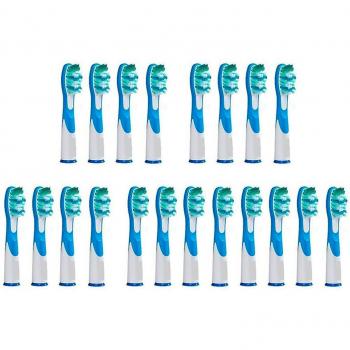 KongKay® Pack de 20 cabezales para cepillos de dientes recargables - Sonic Complete SR12A, 18A. Compatibile con cepillos Oral-B Sonic Complete. Número de modelo: SR18A / SR12A