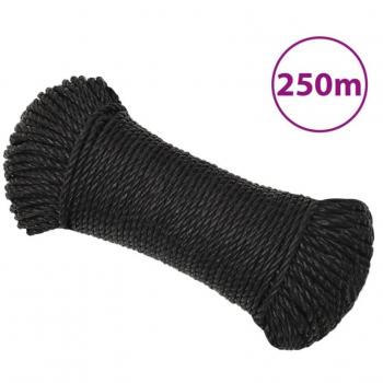 Cuerda de trabajo polipropileno negro 3 mm 250 m