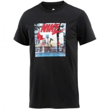 Nike M NSW Air Hybrid Photo Camiseta, Hombre, Negro, L