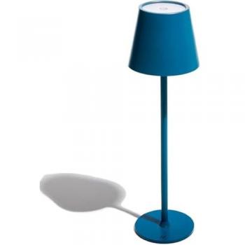 Lámpara de Mesa Táctil LED Ajustable Muitomas 5W Color Azul Ártico con Carga USB-C y Batería de 1800 mAh