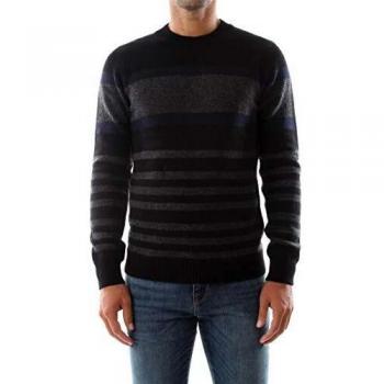 SELECTED 16063687 suéter Hombre Negro/Gris L