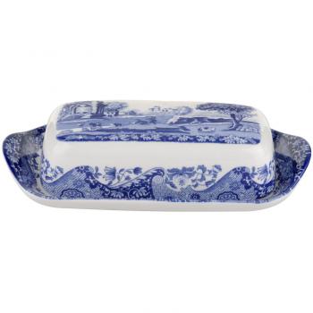 Portmeirion Home & Gifts BLI2850-X Mantequera, Azul y blanco