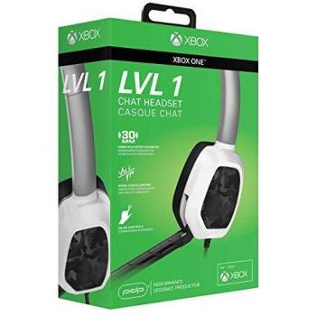 PDP - Mono Auricular Chat Afterglow LVL 1 Camo, Color Blanco