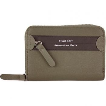 STEPPING STRONG STAMP - Cartera de mujer de ecopiel en color kaki