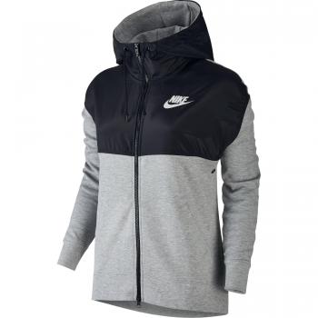 Nike W Nsw Av15 Hoodie Fz Sudadera, Mujer, Gris
