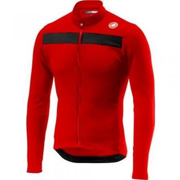 Castelli Maillot de Manga Larga Puro 3 Rojo - Talla S