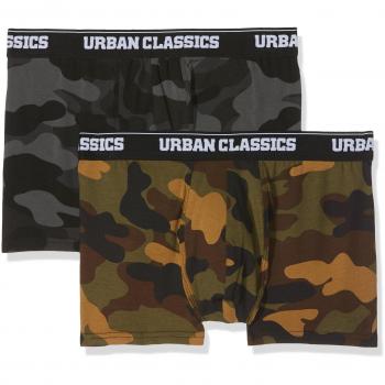 Urban Classics 2-Pack Men's Camo Boxer Shorts Set - Sizes S to 5XL
