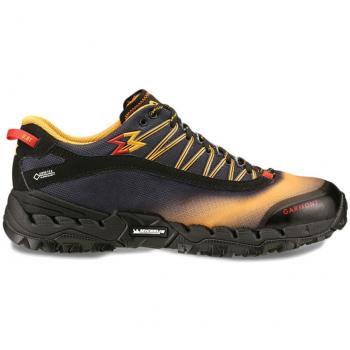 Garmont Zapatillas de Trail Running 9.81 N Air G 2.0 Goretex para hombre, color negro y naranja, talla 42 2/3 EU