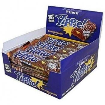 Weider Barrita Yippie Brownie Vainilla - 12 Barras