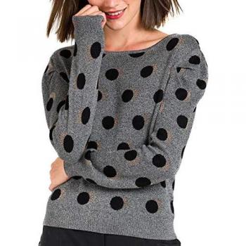 Naf Naf Jersey MRond Gris para Mujer L Gris