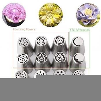 FOXAS® Cake Decorating Tip Set of 12D