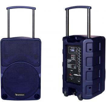 Sunstech Muscle Pro - Altavoz portátil Bluetooth de 40W con Trolley. Color Azul.