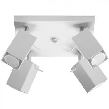 MERIDA Aplique de Techo 4 Luces GU10 Acero Blanco