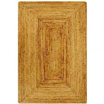 SengentoStyle Vloerkleed handgemaakt 120x180 cm jute naturel