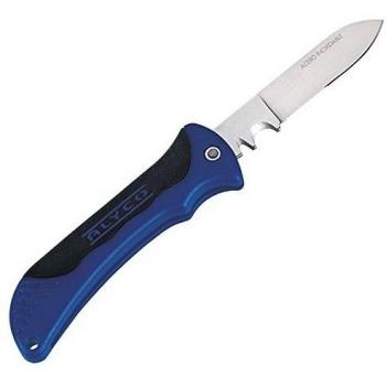 ALYCO 108032 - Navaja para electricista con doble muesca pelacables ALYPLUS 210-120 mm