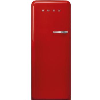 Frigorífico Smeg Retro 1 puerta FAB28LRD6, Compresor Inverter, 270 litros, Color Rojo, Apertura a la izquierda