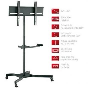 Fonestar STS-418N - Soporte TV orientable de suelo