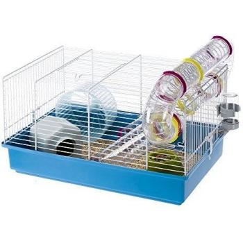 Feplast 57906411 Jaula Modular para Hámsteres Paula, Tubos y Accesorios Incluidos, 46 x 29.5 x 24.5 Cm Blanco