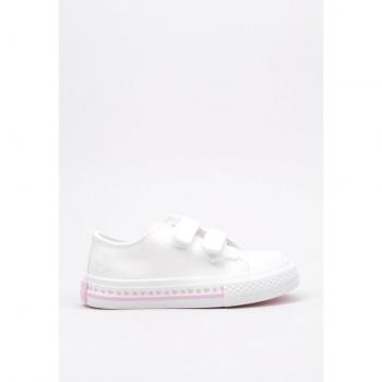 Zapatilla Deportiva Velcro bebé niña Osito NVS14167 hasta talla 30 Blanco