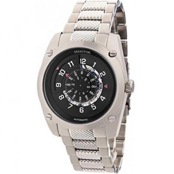 Heritor Automatic Daniels Semi-Skeleton Bracelet Watch, Silver, HERHR7401