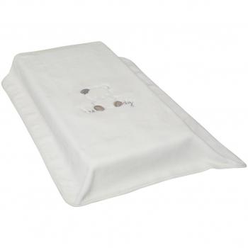 Cambrass Teddy - Manta bordada pes, 80 x 110 cm, color beige