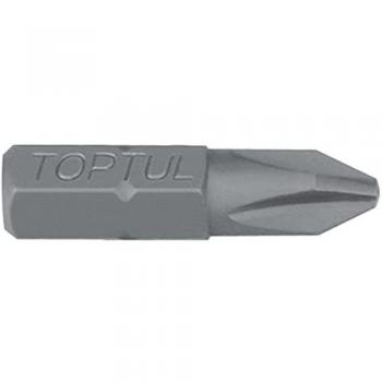 Punta de atornillar TOPTUL FSBA1001, tipo: Punta de atornillar, características: fabricada en acero al cromo-vanadio, acabado pulido, diseño ergonómico para un mejor agarre, compatible
