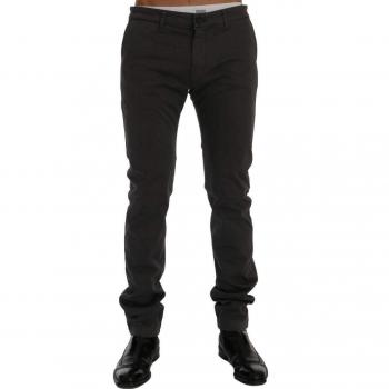 GF Ferre Cotton Stretch Chinos Pants - IT56 | XXL Gray Slim Fit Male Chinos