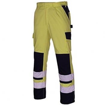 Pantalón de Trabajo Mascot Safe Compete 07179, Warnschutz, Color Amarillo/Marino, Talla C60
