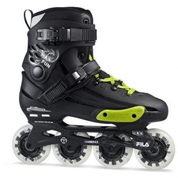 Patines en línea Fila NRK Fun, unisex adulto, color negro/amarillo, talla 42.5 (8.5 UK)