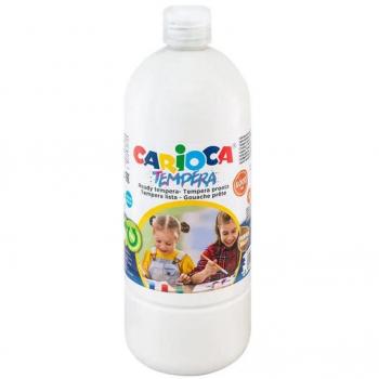 Tempera Pronta Lavable 1000ml Blanca Carioca