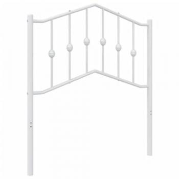 Cabecero de metal blanco 80 cm