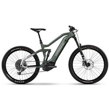 Bicicleta Eléctrica Haibike AllMtn 6 i600Wh 12-Velocidades SRAM GX Eagle Doble Suspensión Bamboo/Cool Green Mate 2021