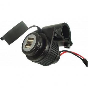Toma de corriente USB Booster 12V Doble Salida Negra Unica Talla