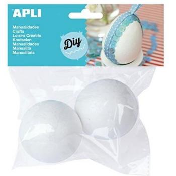 APLI - Bolsa bolas porexpan 70 mm, 2 uds