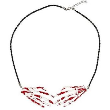 Collar Halloween de Manos de Esqueleto Sangrientas (Widmann)