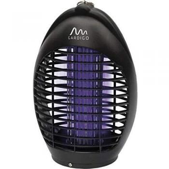 Gardigo Lámpara Anti-Insectos; Matamoscas 20 m² con LED Ultravioleta; color negro