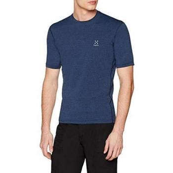 Haglöfs Ridge tee Camiseta de Manga Corta, Hombre, Azul Marino, L