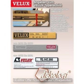 Velux DKL - Estor para GGL, GHL, GTL, GPL, GGU, GHU, GTU, GPU/F06/EN Color estándar 0705/UNI gris//DKL F06 0705S