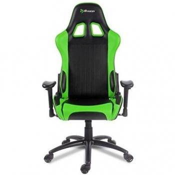 Arozzi Verona - Silla (Asiento duro, Respaldo duro, Negro, Verde, Negro, Verde, Negro, Metal)