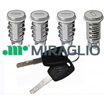 Cerradura de puerta MIRAGLIO 80/1220 con bombín incluido, alta seguridad, material resistente, diseño moderno y fácil instalación