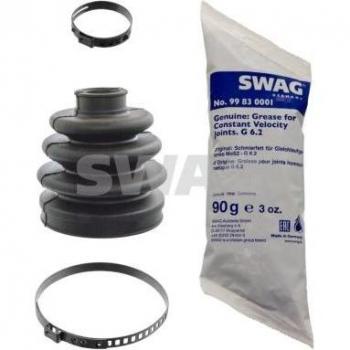 Fuelle de transmisión SWAG 82 91 7084, juego de fuelles para árbol de transmisión, compatible con vehículos específicos, fabricado en material resistente a la abrasión, incluye abrazaderas y accesorios necesarios para instalación